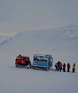 beltevogn til isgrotte svalbard
